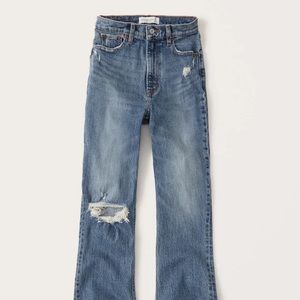 Abercrombie ultra high rise kick flare jeans